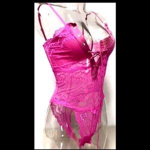 I Fashion Lace Teddy M NWT